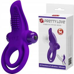 Pretty Love Vibrant Penis Ring Purple