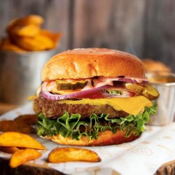 Meniu Burger Vegan + Cartofi Prajiti image