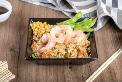 Fried rice shrimp image