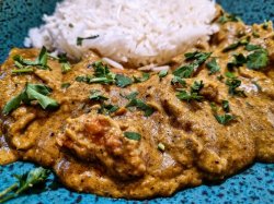 Shahi chicken curry with rice  image