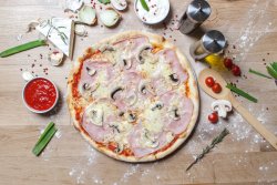 Pizza Prosciutto e Funghi image