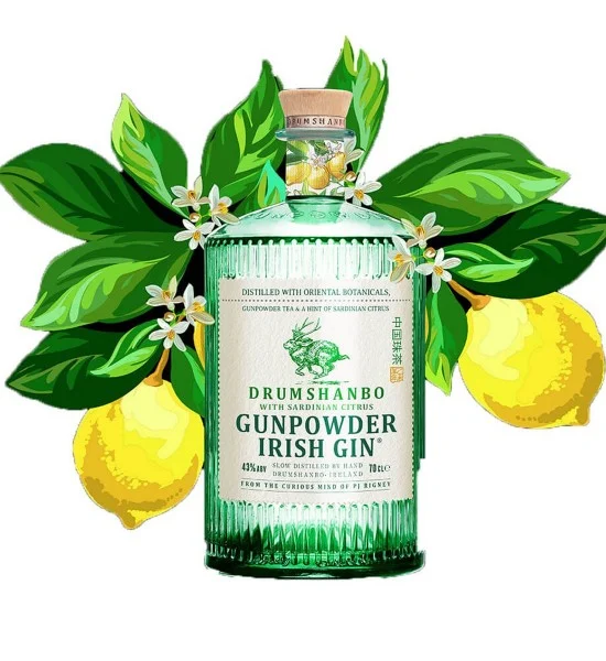 DRUMSHANBO 0.70L GUNPOWDER IRISH GIN SARDINIAN CITRUS 43%