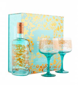 SILENT POOL 0.70L 2XGLASSES COPA GIFT SET 43%