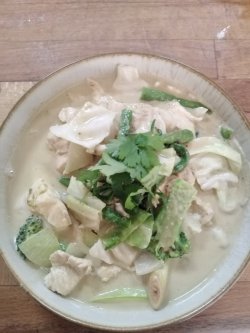 Spicy green curry cu pui image