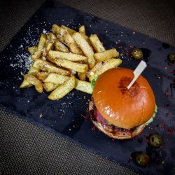Double Bacon Burger cu Cartofi image