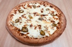 Hot cheese pizza image