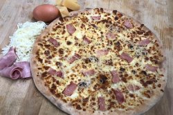 Pizza carbonara image