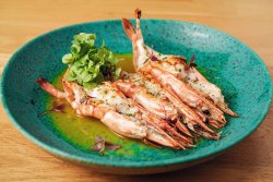 Roasted Black Tiger Shrimp with chilly lime sauce image
