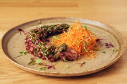 Grilled Octopus with chimichurri sauce image