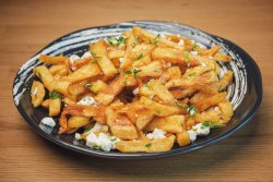 French fries with garlic and parmesan image