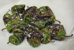 Grilled Padrón peppers image