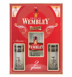 WEMBLEY GIN 40% 0.7L+2PAHARE