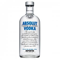 Absolut blue vodka 0.7