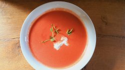 Supă cremă de sfecla roșie - vegan / de post image