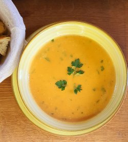 Supă cremă de linte roșie - vegan / de post image