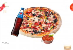 Single Combo | 1x Pizza la alegere | 1x Pepsi 0.33 | 1x sos la alegere  image