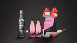 Brugal Blanco + 2x500ml PET Schweppes Pink Tonic Style + Kit cadou image
