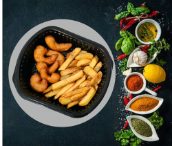 COMBO Creveti pane & Chips image