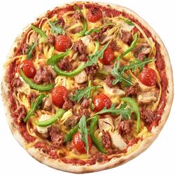 Pizza Beyond Meat Vegana. image