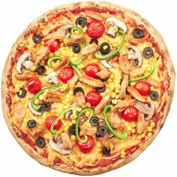 Pizza Pollo Vegana. image