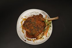 Bone-in veal chop katsu  schnitzel image