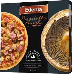 Edenia Pizza Prosciutto Funghi 345g