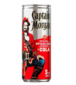 Rom Captain Morgan Spiced Gold & Cola 250ml