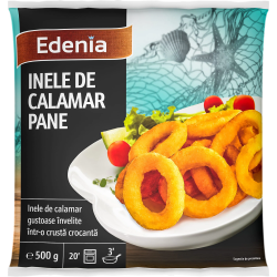 Edenia Inele de Calamar Pane 500g