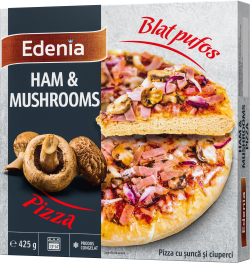 Edenia Pizza Ham & Mushrooms 425g