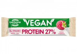 Cerbona Baton Vegan Proteic Zmeură 40g