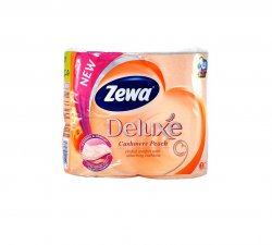 Hârtie Igienică Zewa Deluxe Cashmere Peach 3 Straturi 4 Role 