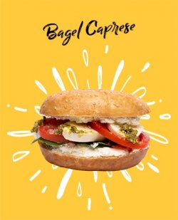 Bagel Caprese  image