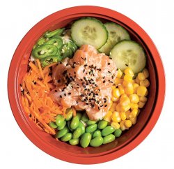 Salmon Cooked Poke Bowl image