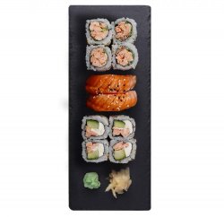 Platou Sushi Box - Somon Cooked - 10 buc image