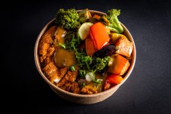 Curry chicken donburi image