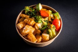 Curry shrimp donburi image