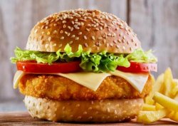 Chicken crispy burger image