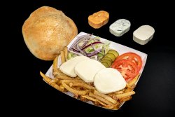 Fresh shaorma la farfurie veg cu mozza image