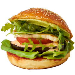 Halloumi veggie burger image