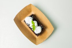 Brownie and coconut cream image
