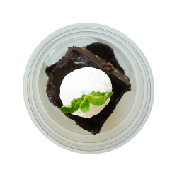 Brownie and coconut cream image