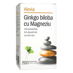 Alevia Ginkgo Biloba+Magneziu 60 Compr.