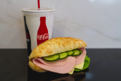 Sandwich+Coca Cola image