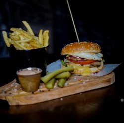 Mushroom burger image