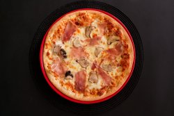 Pizza prosciutto e funghi 23 cm (1 persoana) image