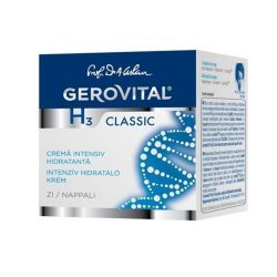 Cremă intensiv hidratanta de zi Gerovital H3 Classic, 50 ml, Farmec
