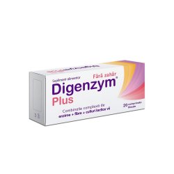 Digenzym Plus fără zahăr, 20 tablete, Labormed