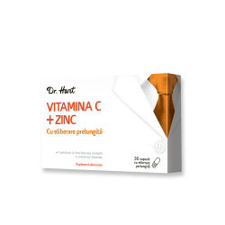 Dr.Hart Vitamina C + Zinc cu eliberare prelungita 30cps