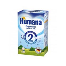 Formula de lapte praf,de continuare Formula 2, Gr. 6 luni, 600 g, Humana