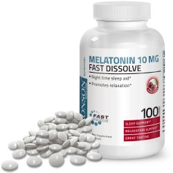 Melantonina 10 mg cherry, 100 tablete, Bronson